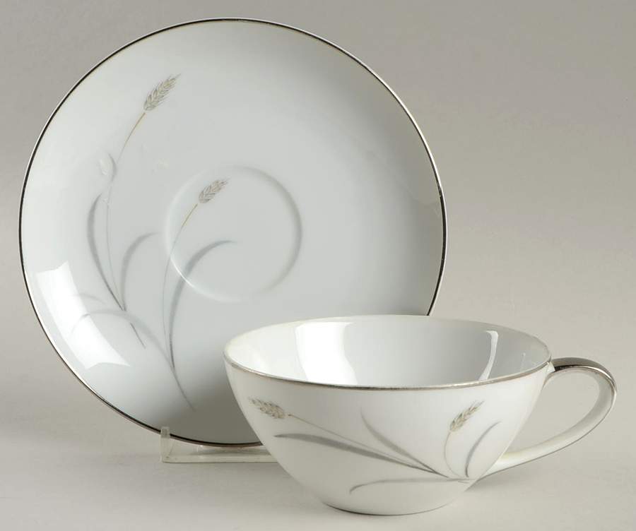 Angela Flat Cup & Saucer Set by Mikasa-1