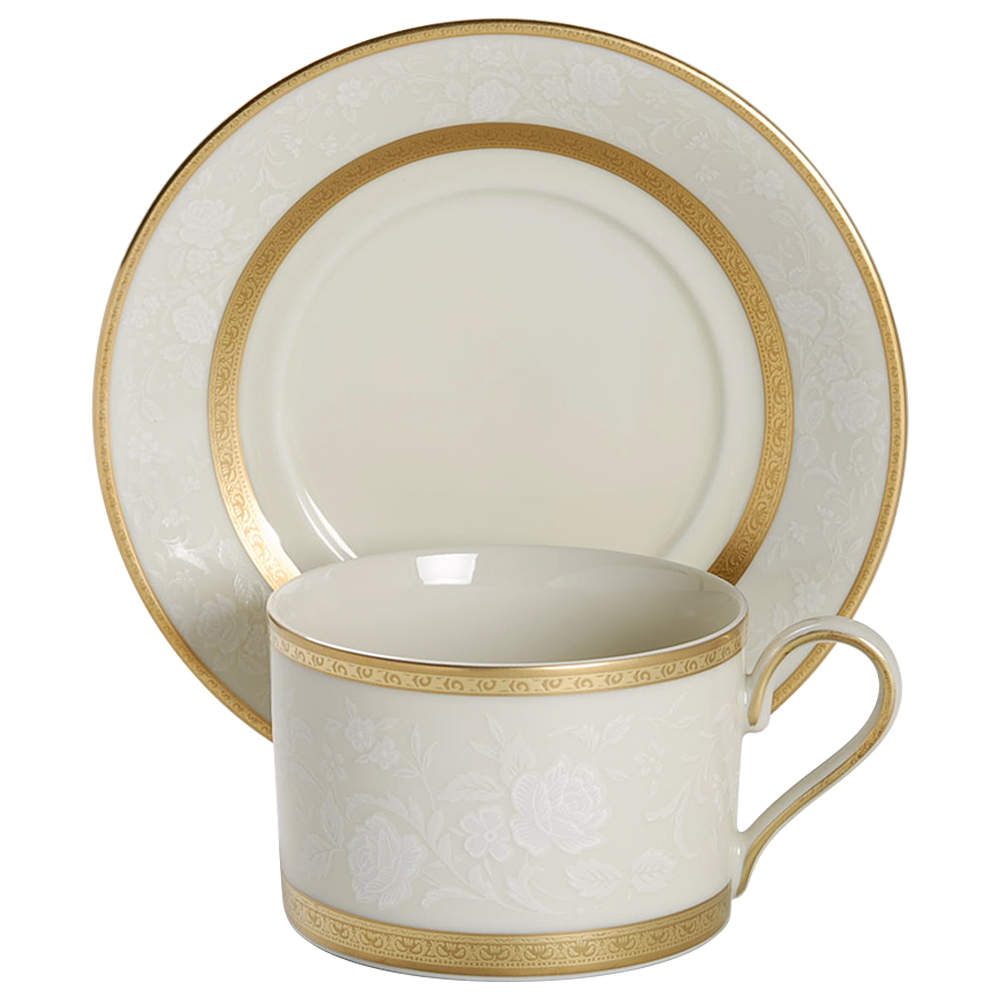 Antique Lace Flat Cup & Saucer Set by Mikasa-1