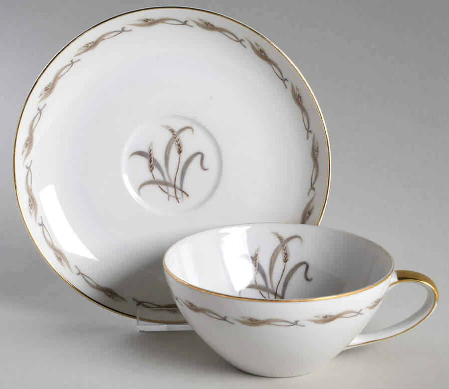 Anna Flat Cup & Saucer Set by Mikasa-1
