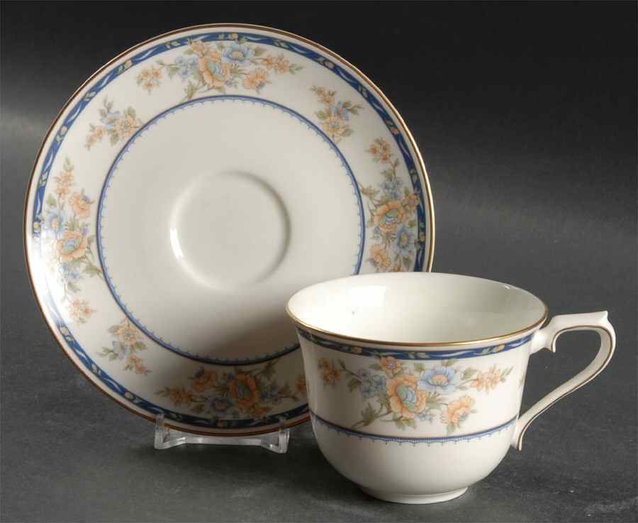 Annabelle Flat Cup & Saucer Set by Mikasa-1