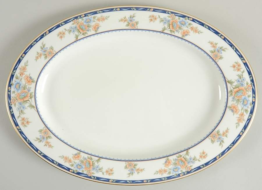Annabelle 15" Oval Serving Platter by Mikasa-1