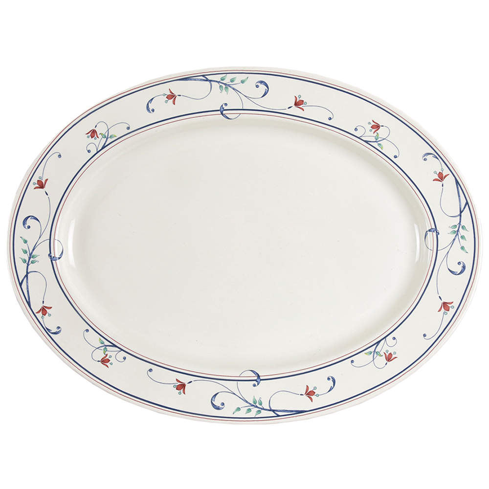 Annette 15" Oval Serving Platter by Mikasa-1