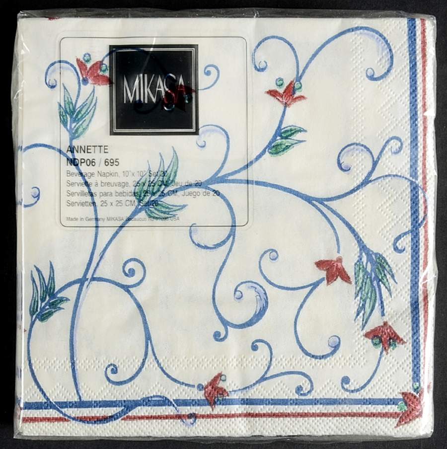 Annette Package of Paper Beverage Napkins by Mikasa-1