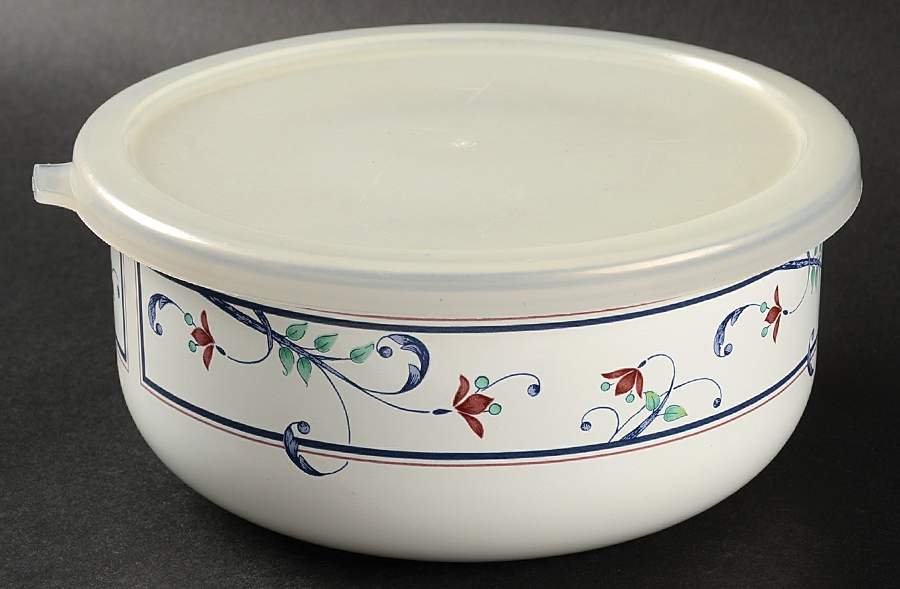 Annette 6" Metal Bowl W/Plastic Lid by Mikasa-1