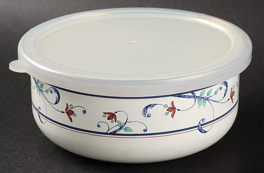 Annette 5" Metal Bowl W/Plastic Lid by Mikasa-1