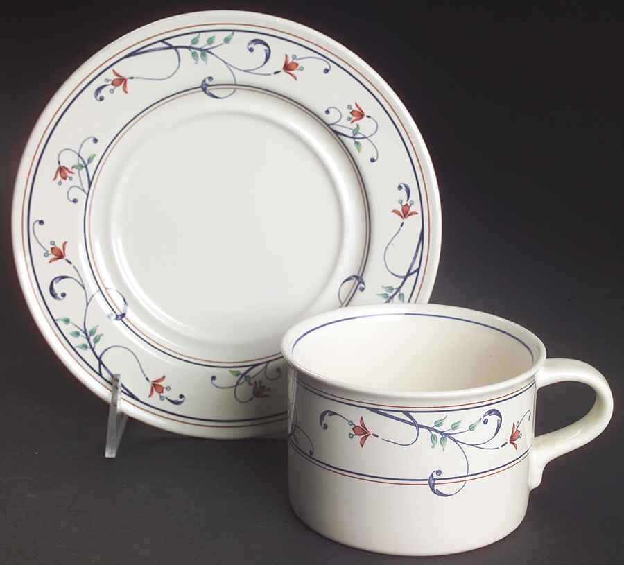 Annette Oversized Cup & Saucer Set by Mikasa-1