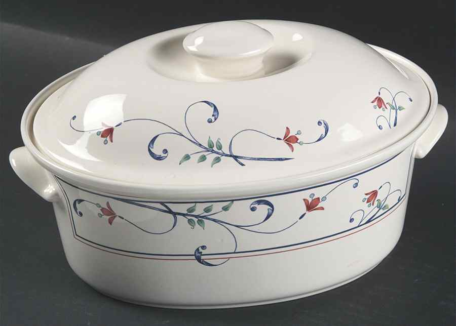 Annette 2 Quart Oval Covered Casserole by Mikasa-1