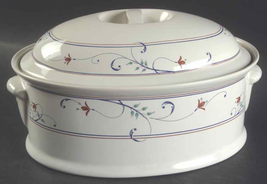 Annette 1.75 Quart Oval Covered Casserole by Mikasa-1