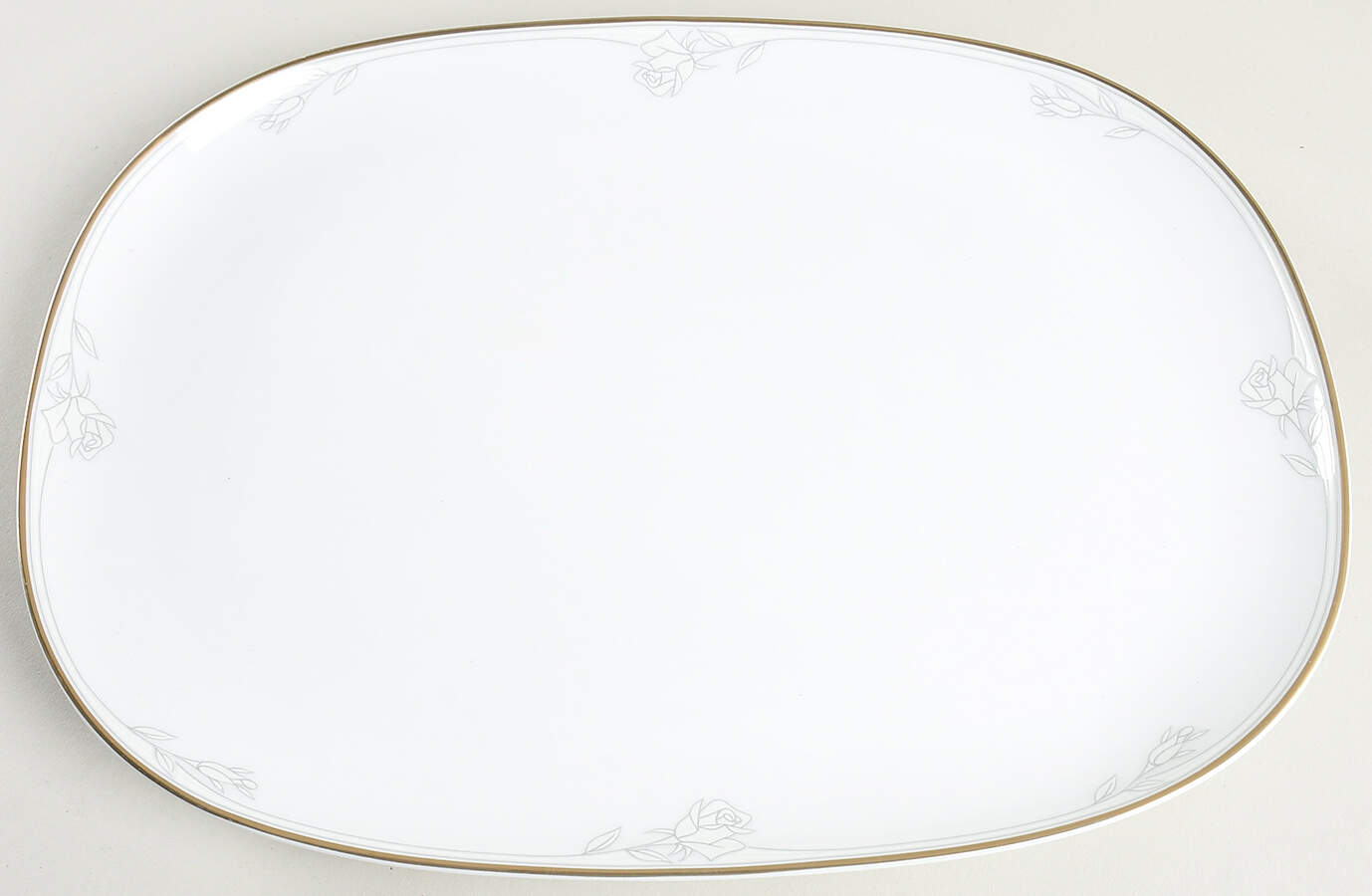 Antique Rose 13" Oval Serving Platter by Mikasa-1
