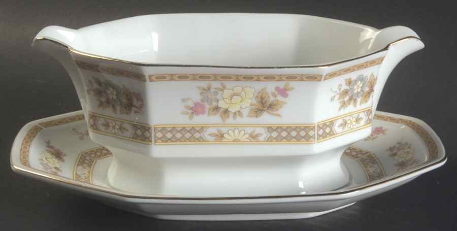 Antoinette Gravy Boat & Underplate by Mikasa-1