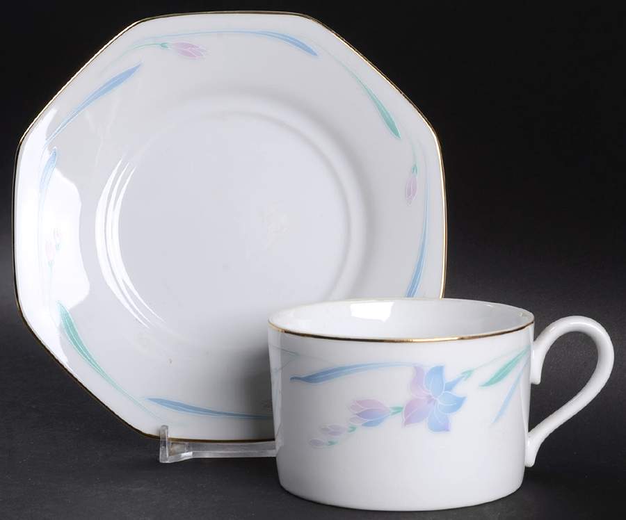 Antares Flat Cup & Saucer Set by Mikasa-1