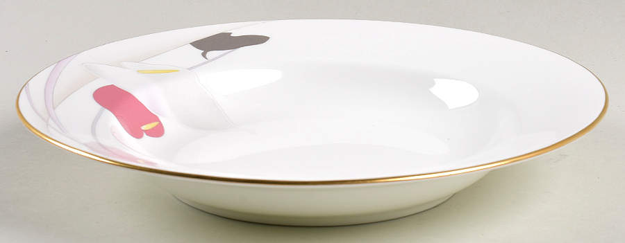 Anthurium Rim Soup Bowl by Mikasa-1
