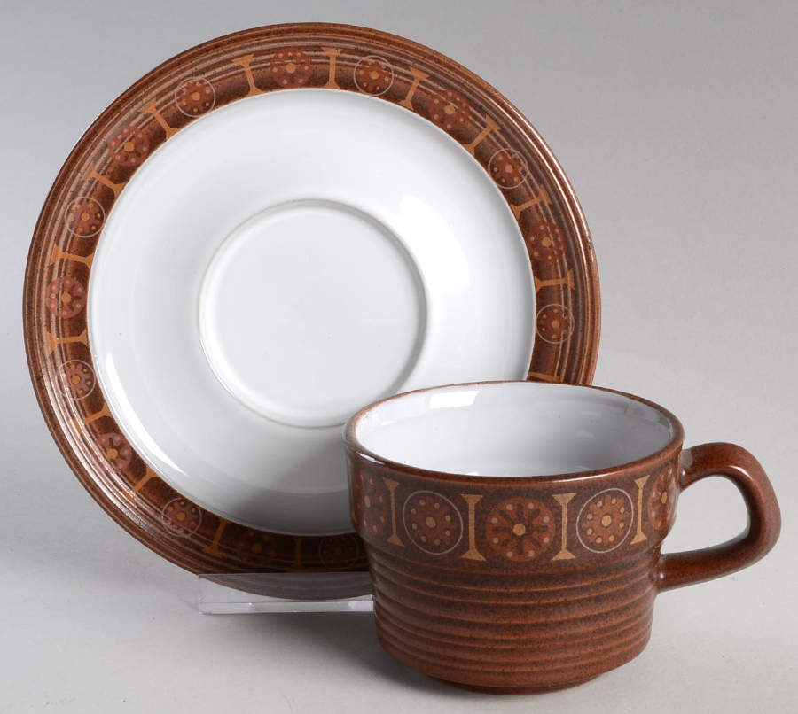 Apache Flat Cup & Saucer Set by Mikasa-1