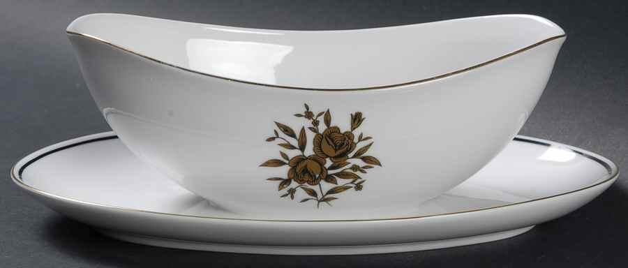 Apollo Gravy Boat with Attached Underplate by Mikasa-1