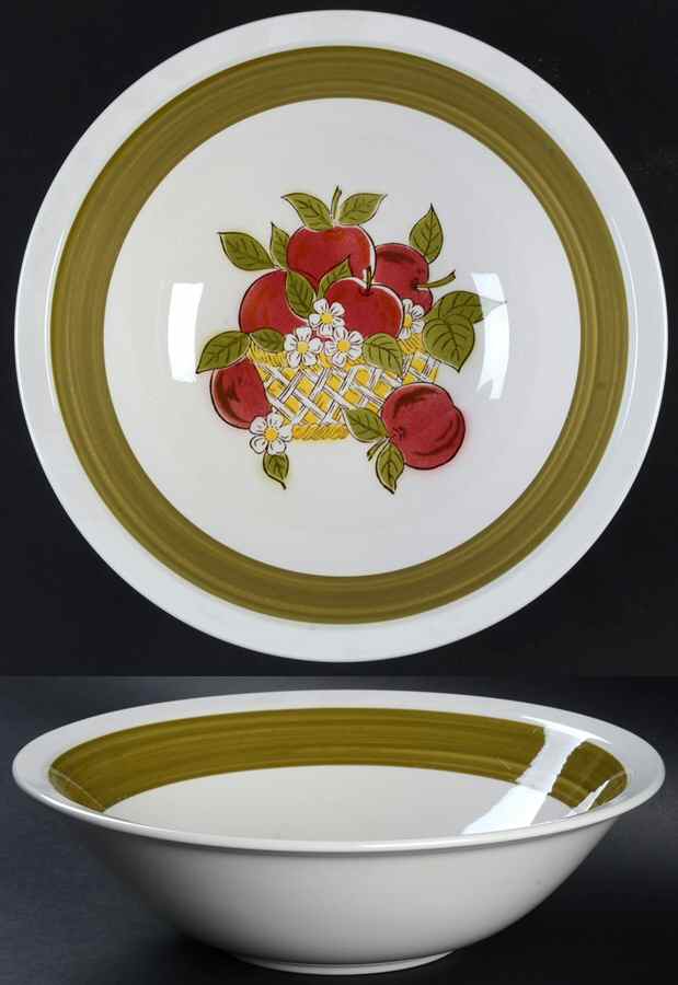 Apple Pie 9" Round Vegetable Bowl by Mikasa-1