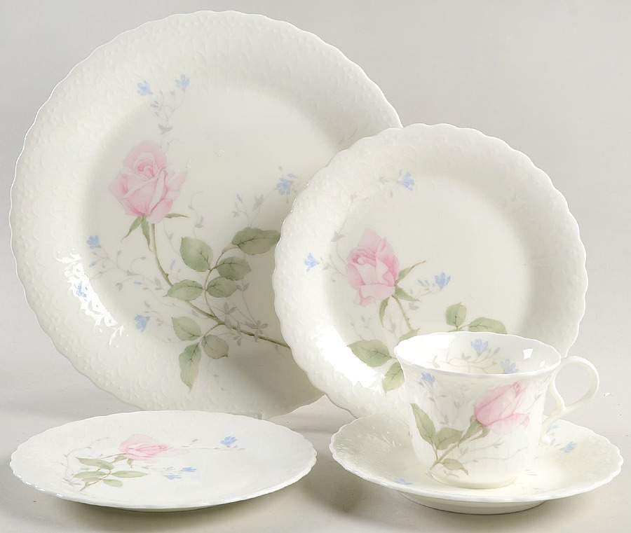April Rose 5 Piece Place Setting by Mikasa-1