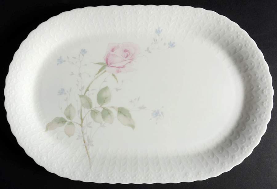 April Rose 14" Oval Serving Platter by Mikasa-1