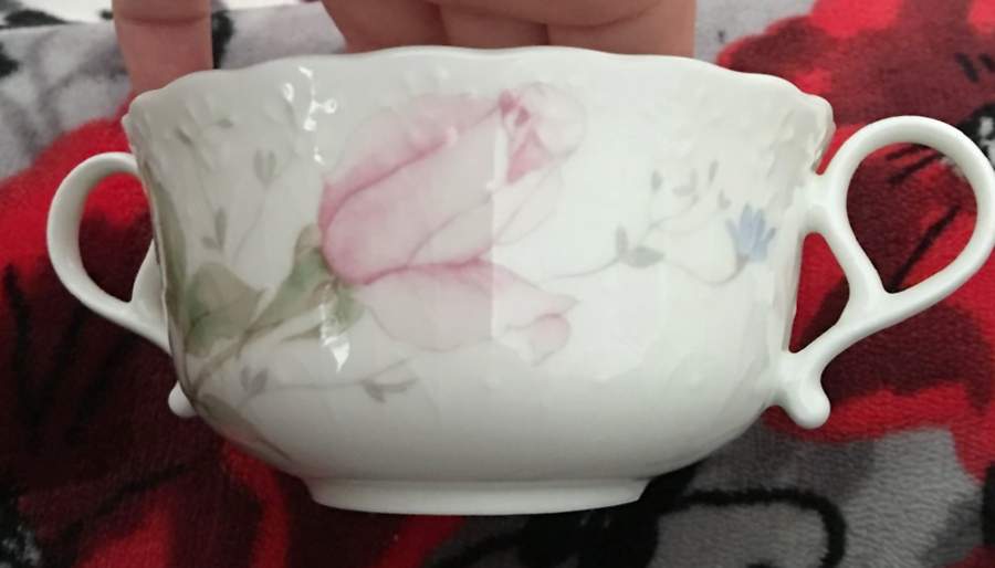 April Rose Flat Cream Soup Bowl by Mikasa-1