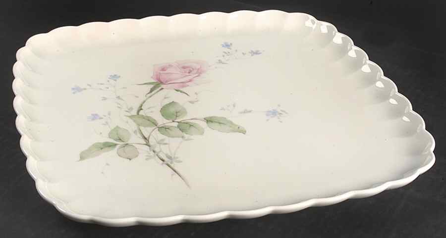 April Rose Square Cake Plate by Mikasa-1