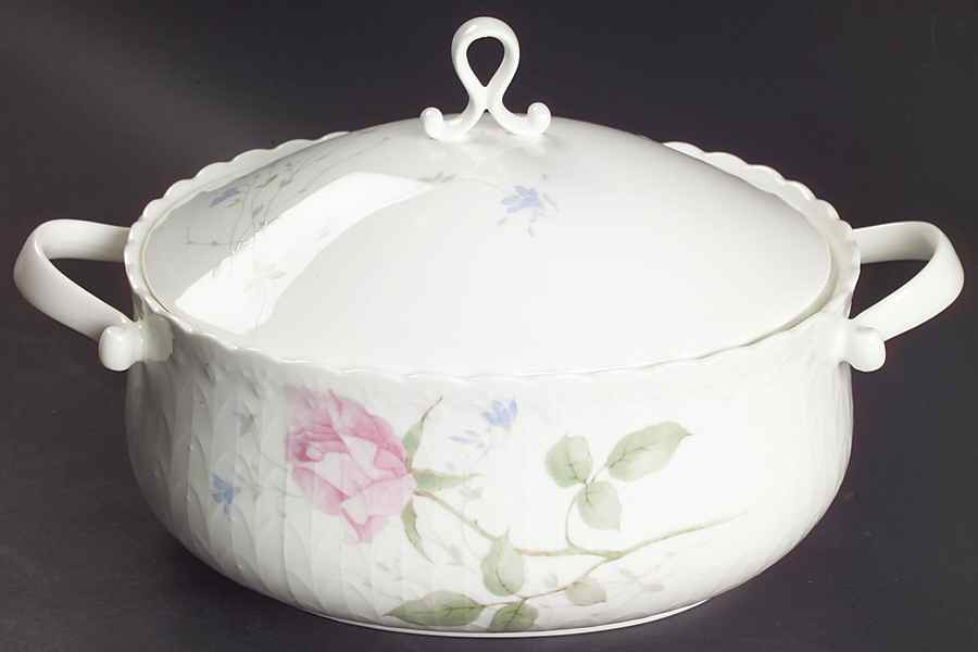 April Rose Oval Covered Vegetable by Mikasa-1