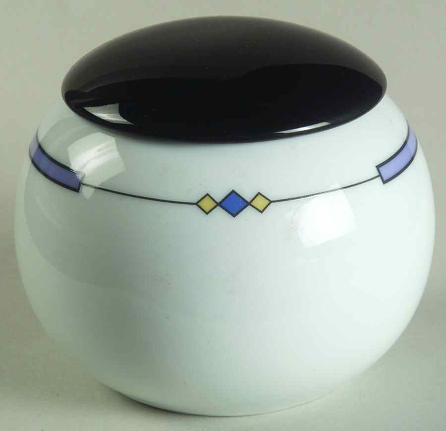 Aquatine Sugar Bowl & Lid by Mikasa-1