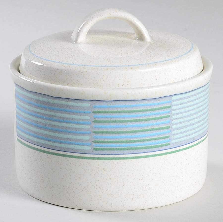 Aquarius Sugar Bowl & Lid by Mikasa-1