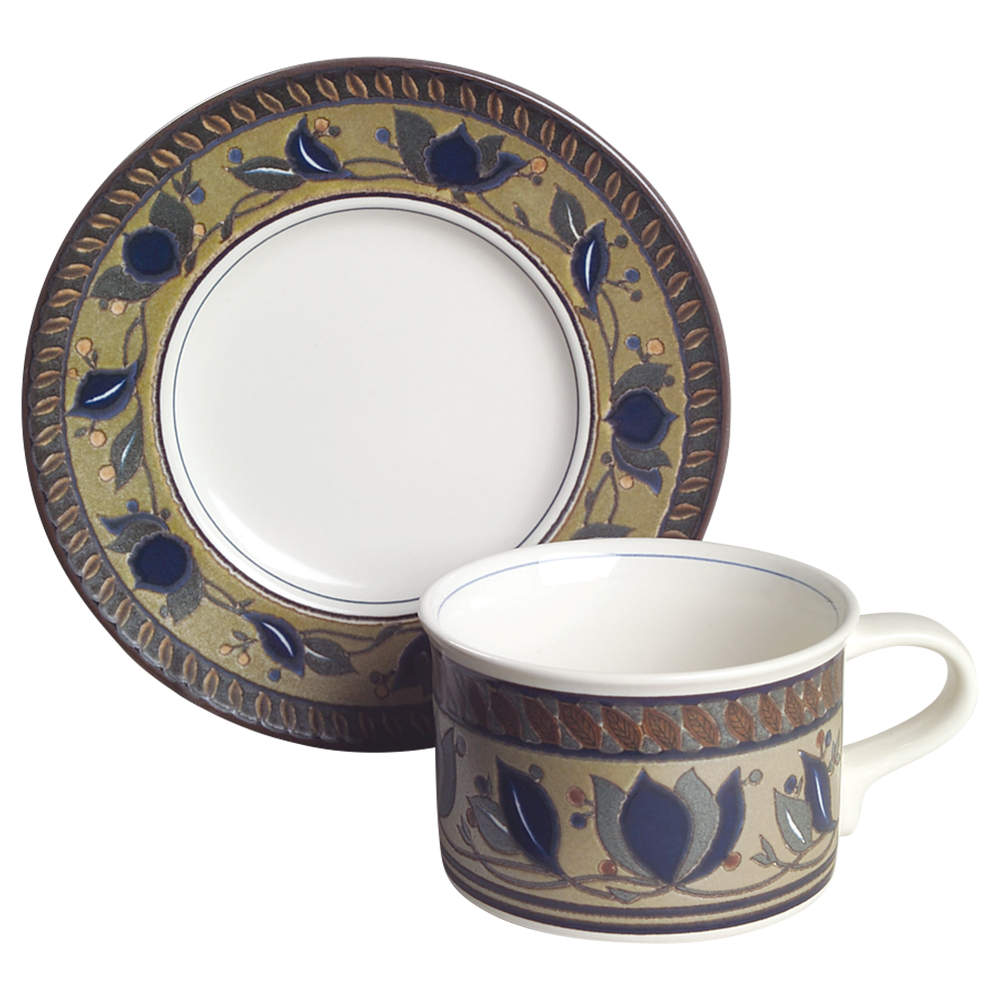 Arabella Flat Cup & Saucer Set by Mikasa-1