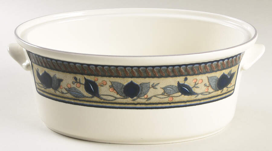 Arabella 2 Quart Oval Covered Casserole No Lid by Mikasa-1