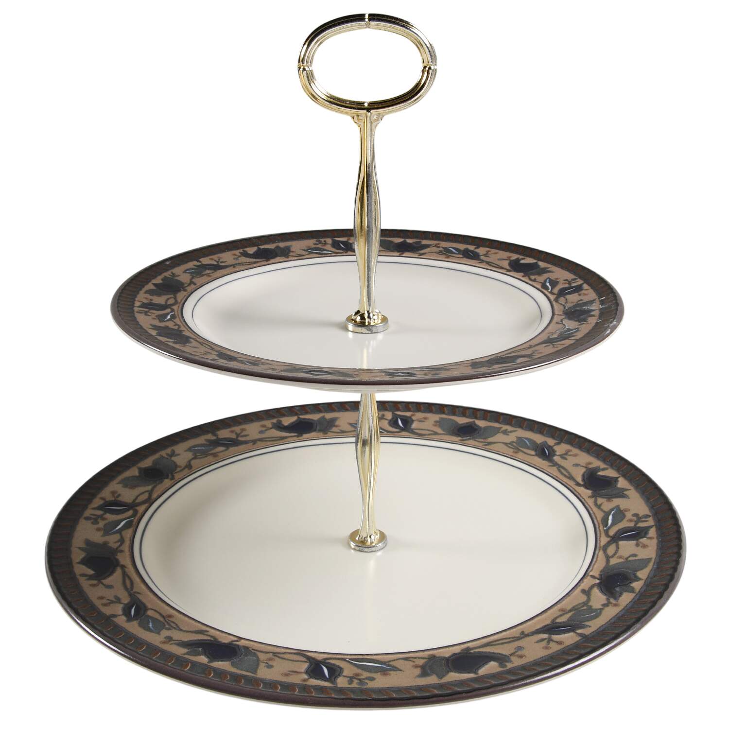 Arabella 6 5/8"-10"  2 Tiered Serving Tray (Dp, Sp) HC by Mikasa-1