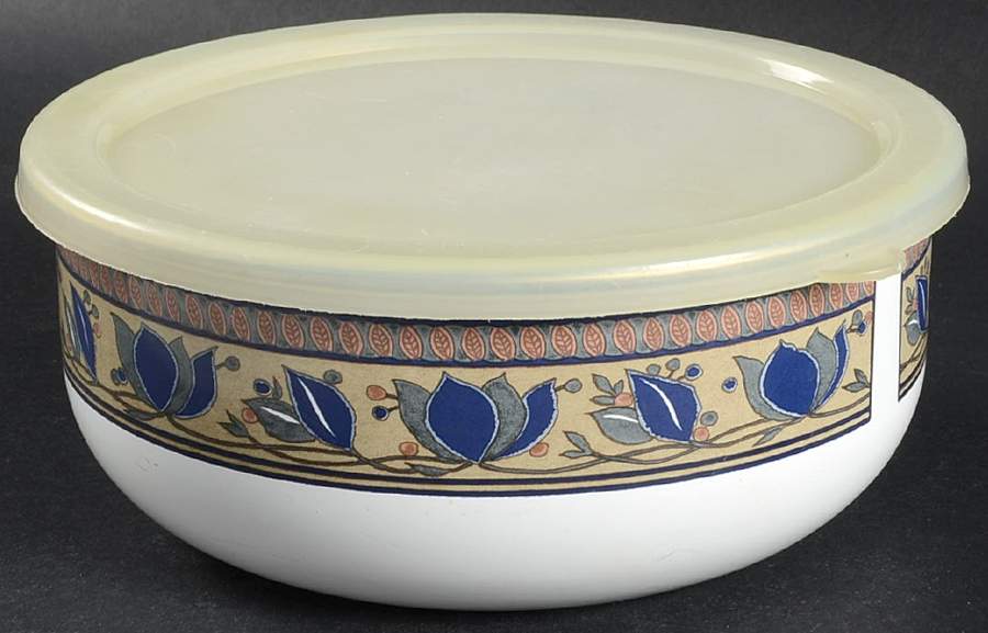 Arabella 7" Metal Bowl & Plastic Lid by Mikasa-1