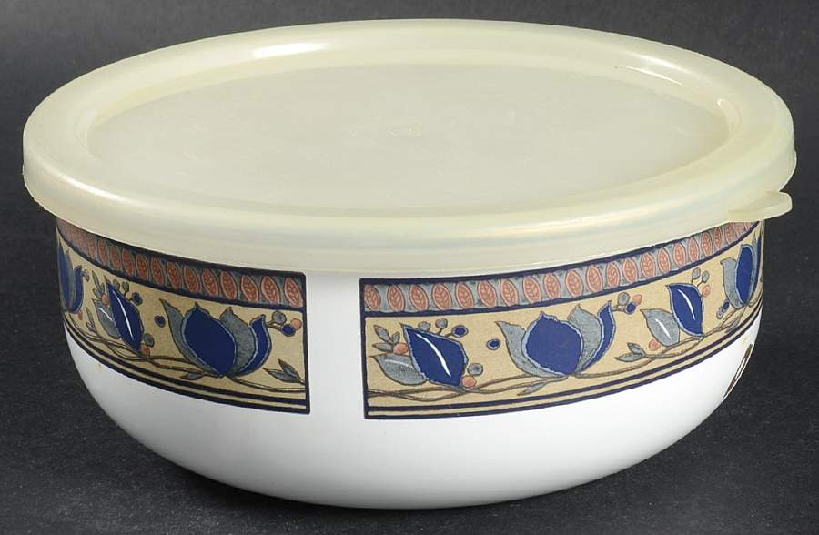 Arabella 6" Metal Bowl W/Plastic Lid by Mikasa-1