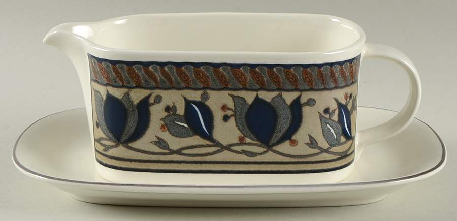 Arabella Gravy Boat & Underplate (Relish/Butter) by Mikasa-1