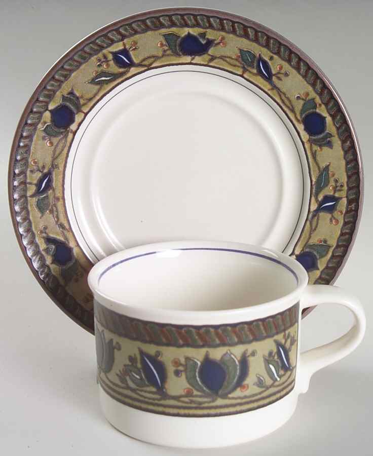 Arabella Jumbo Cup & Saucer Set by Mikasa-1