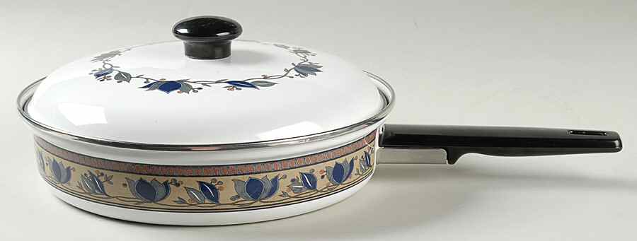 Arabella 9" Metal Skillet & Lid by Mikasa-1