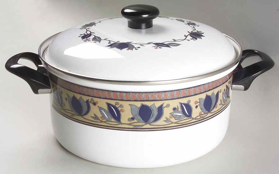 Arabella 4 Quart Metal Covered Casserole by Mikasa-1