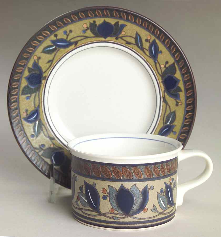 Arabella Flat Cup & Saucer Set by Mikasa-1