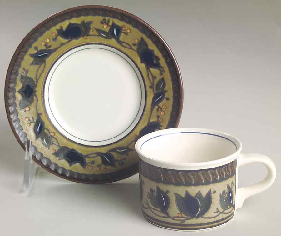 Arabella Flat Demitasse Cup & Saucer Set by Mikasa-1