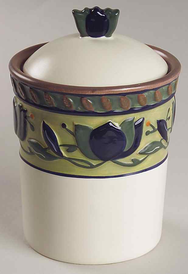 Arabella Small Sculpted Canister with Lid & Seal by Mikasa-1