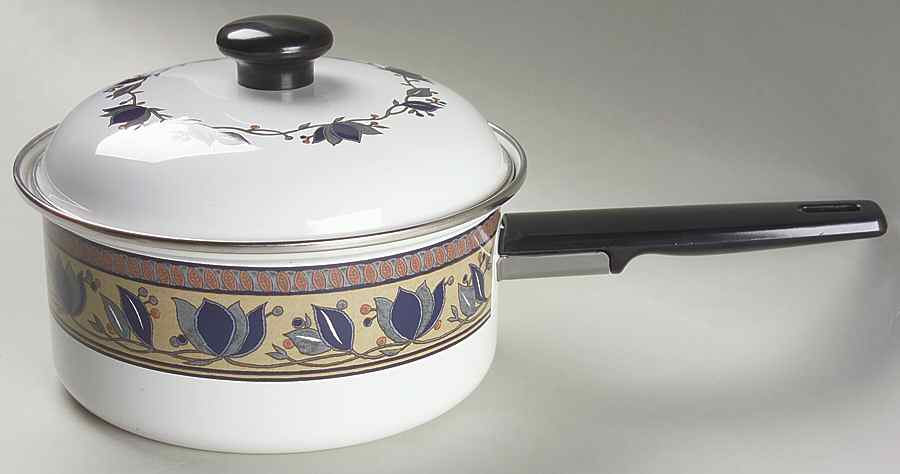 Arabella 2 Quart Metal Covered Saucepan by Mikasa-1