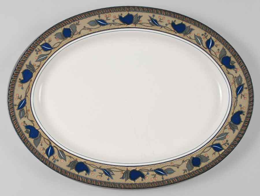 Arabella 15" Oval Serving Platter by Mikasa-1