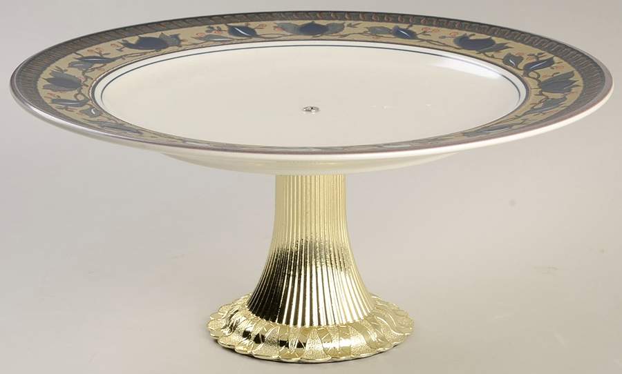 Arabella Cake Stand with 4"-5" Metal Pedestal  Hc by Mikasa-1