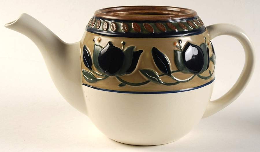 Arabella Sculpted Teapot No Lid by Mikasa-1