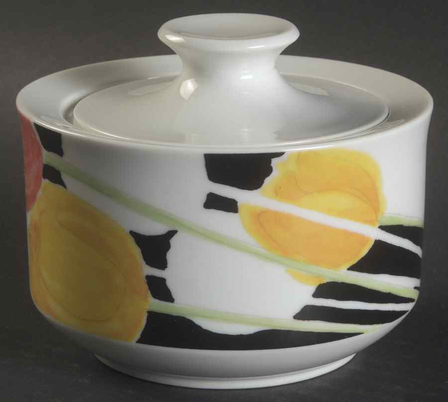 Art Deco Sugar Bowl & Lid by Mikasa-1