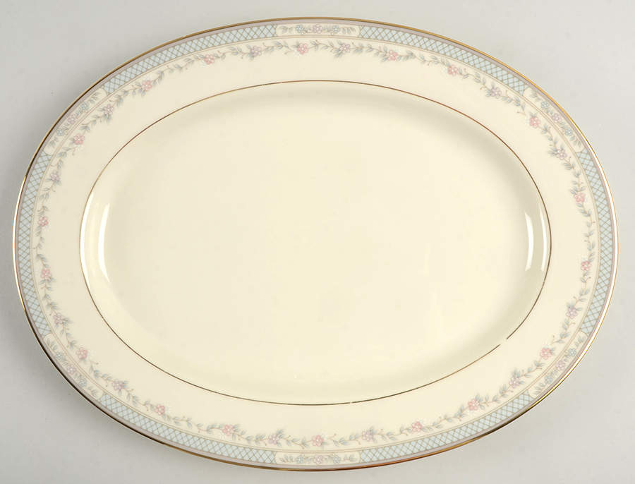 Ashley Hall 14" Oval Serving Platter by Mikasa-1