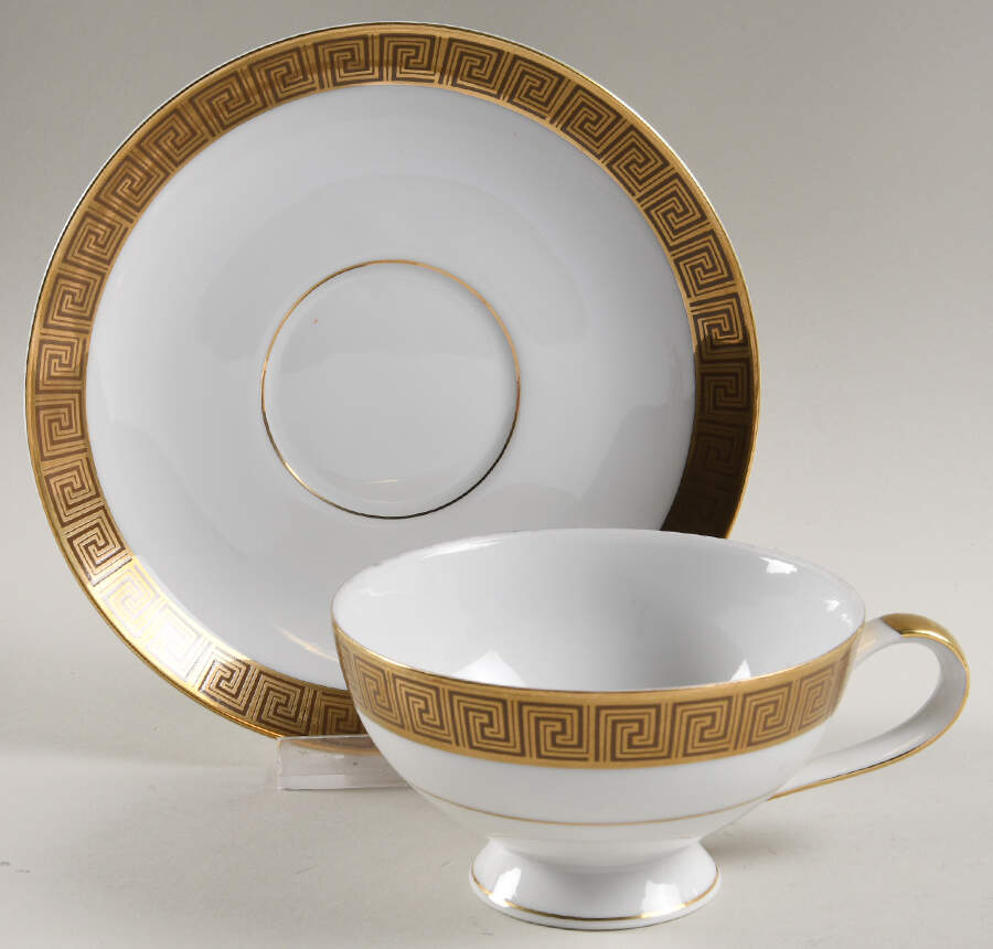 Athena Footed Cup & Saucer Set by Mikasa-1