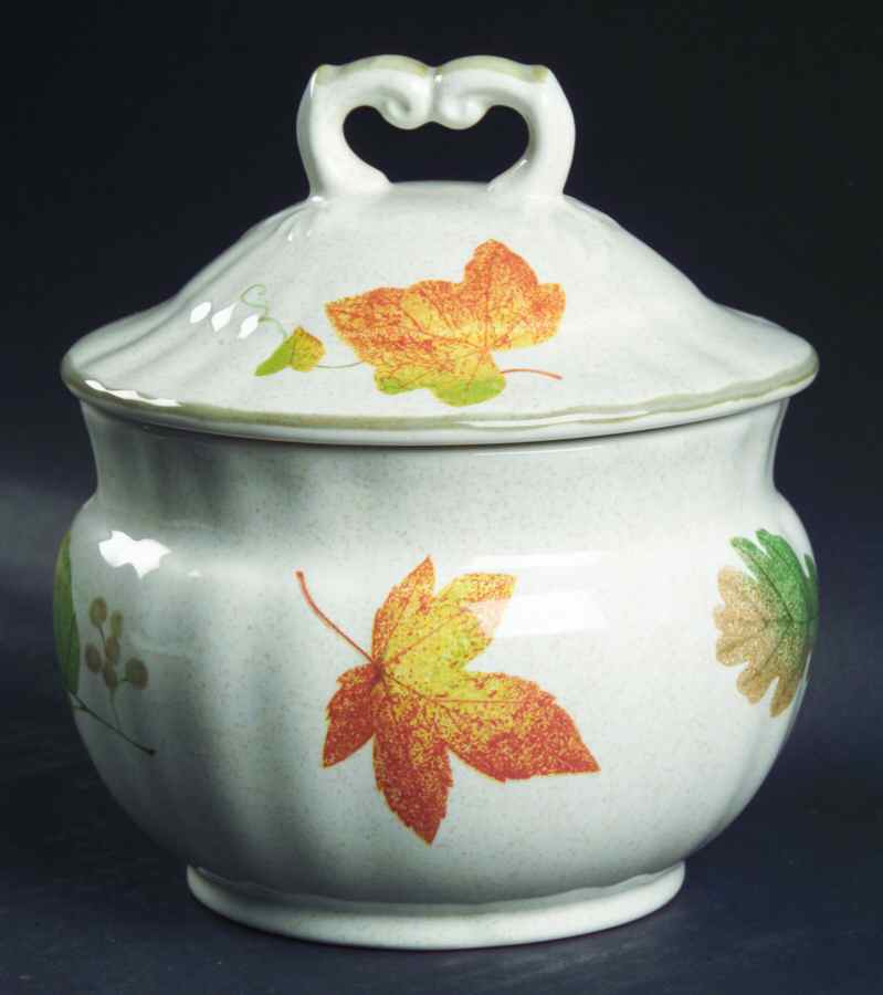 Autumn Artistry Sugar Bowl & Lid by Mikasa-1