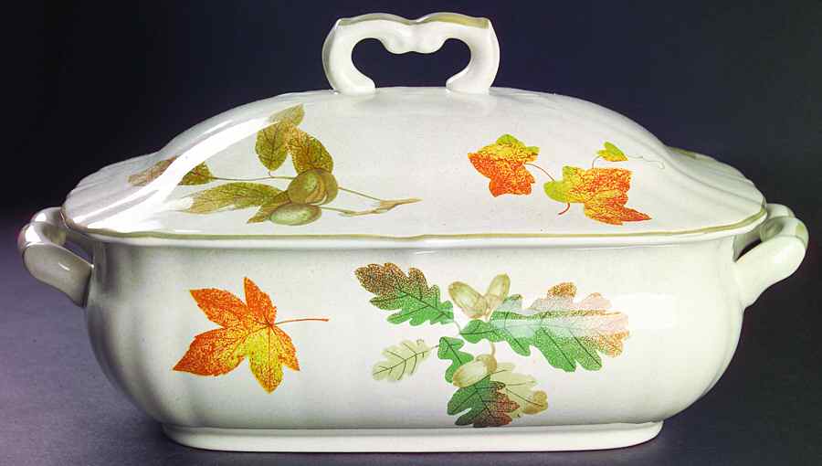 Autumn Artistry Rectangular Covered Vegetable by Mikasa-1