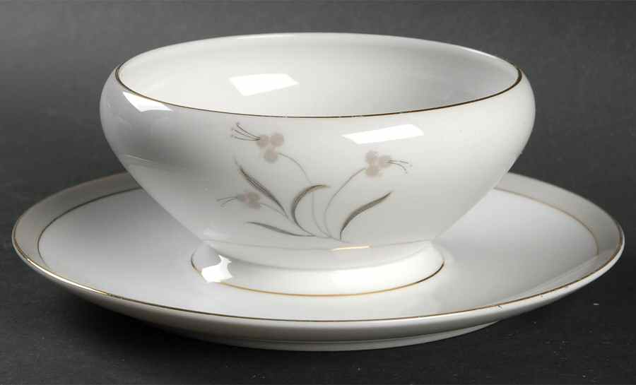 Audrey Gravy Boat with Attached Underplate by Mikasa-1