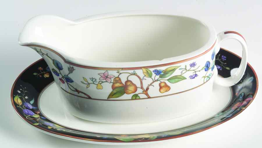 Autumn Elegance Gravy Boat & Underplate by Mikasa-1