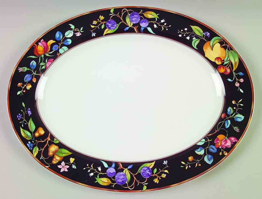 Autumn Elegance 14" Oval Serving Platter by Mikasa-1